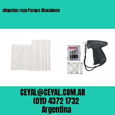 etiquetas ropa Parque Chacabuco