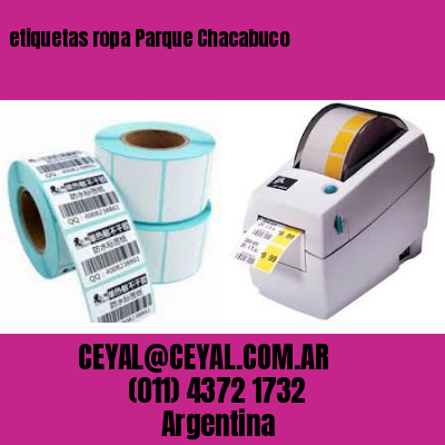 etiquetas ropa Parque Chacabuco