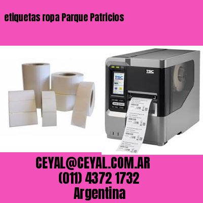 etiquetas ropa Parque Patricios