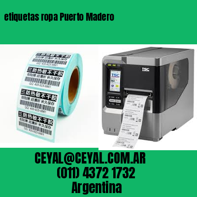 etiquetas ropa Puerto Madero