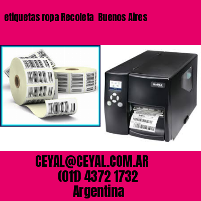 etiquetas ropa Recoleta  Buenos Aires