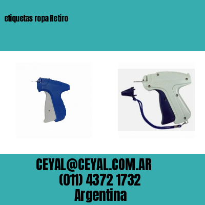 etiquetas ropa Retiro