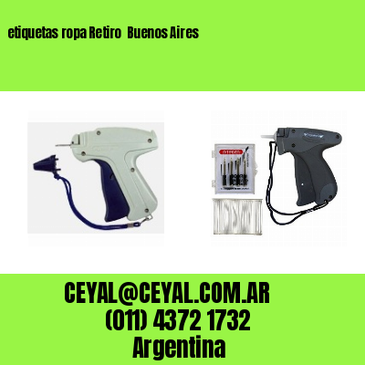 etiquetas ropa Retiro  Buenos Aires