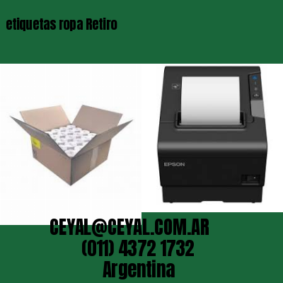 etiquetas ropa Retiro