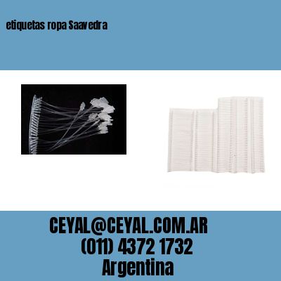 etiquetas ropa Saavedra