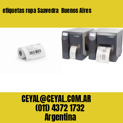 etiquetas ropa Saavedra  Buenos Aires