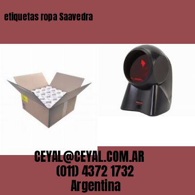 etiquetas ropa Saavedra