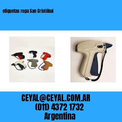 etiquetas ropa San Cristóbal
