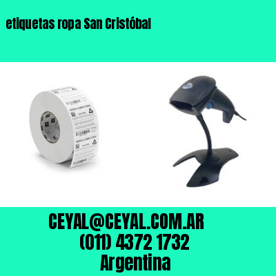 etiquetas ropa San Cristóbal
