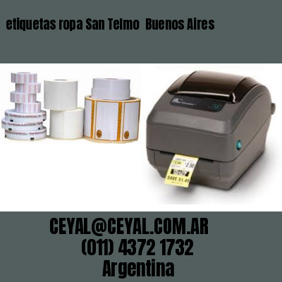 etiquetas ropa San Telmo  Buenos Aires