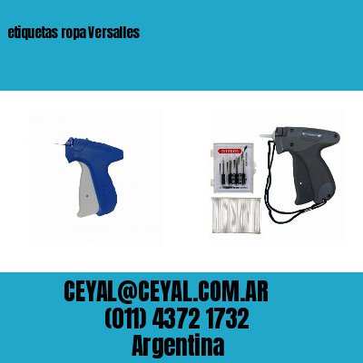 etiquetas ropa Versalles