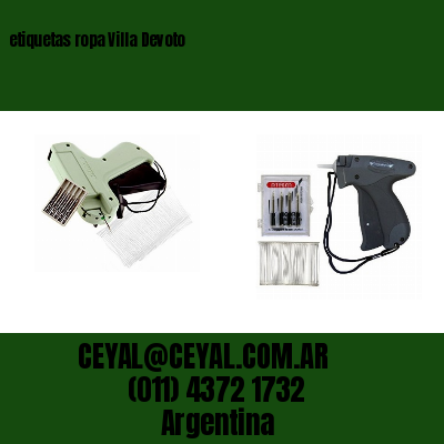 etiquetas ropa Villa Devoto