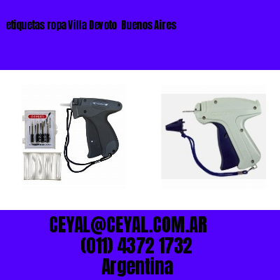 etiquetas ropa Villa Devoto Buenos Aires