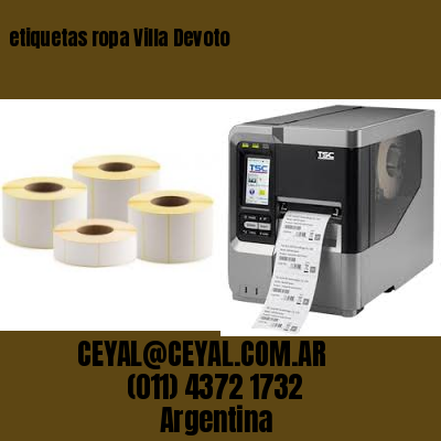 etiquetas ropa Villa Devoto