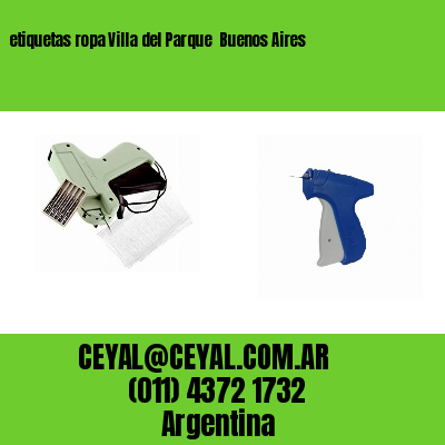 etiquetas ropa Villa del Parque Buenos Aires