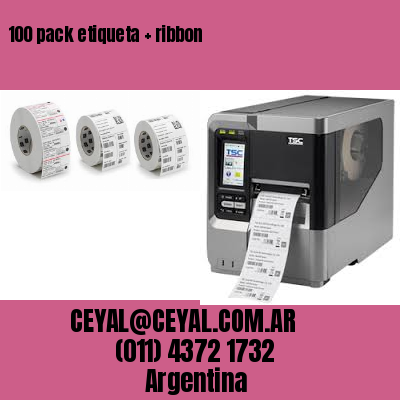 100 pack etiqueta   ribbon
