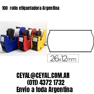 100 	rollo etiquetadora Argentina