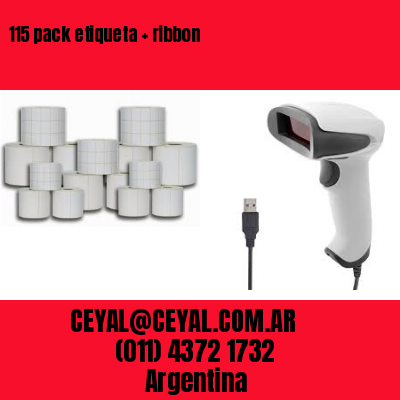 115 pack etiqueta   ribbon
