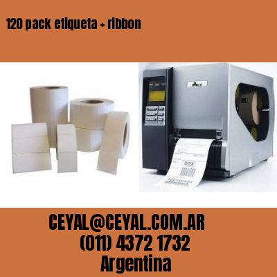 120 pack etiqueta   ribbon