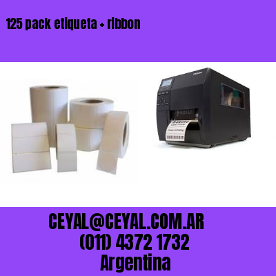 125 pack etiqueta   ribbon