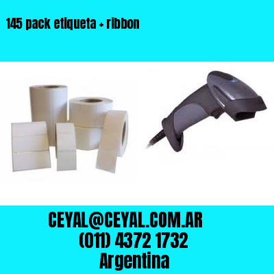 145 pack etiqueta   ribbon