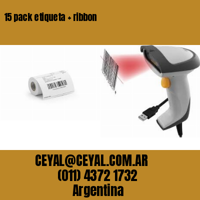 15 pack etiqueta   ribbon