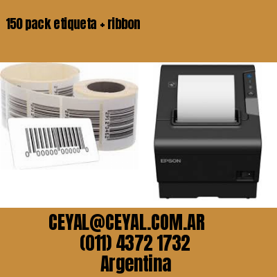 150 pack etiqueta   ribbon