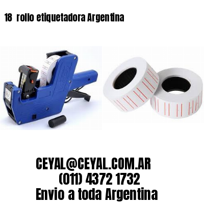 18 	rollo etiquetadora Argentina