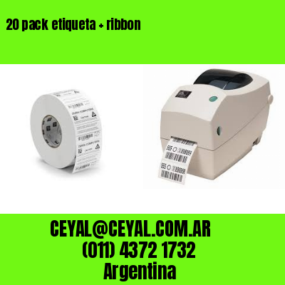 20 pack etiqueta   ribbon