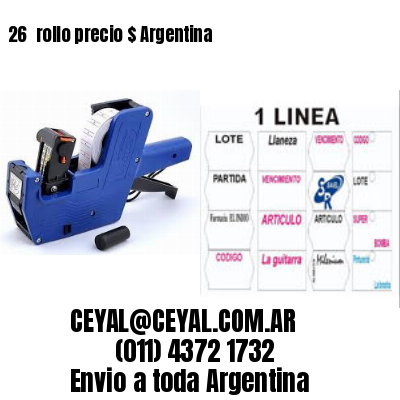 26 	rollo precio $ Argentina