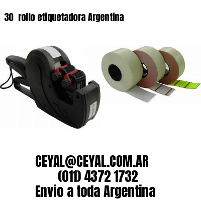 30 	rollo etiquetadora Argentina