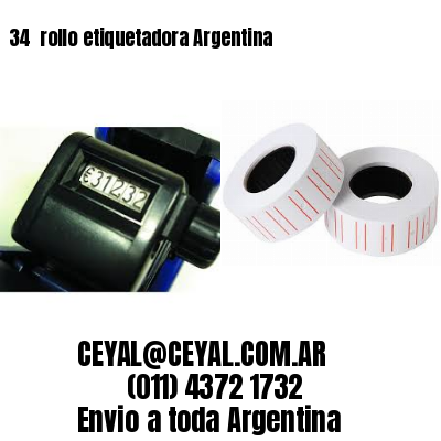 34 	rollo etiquetadora Argentina