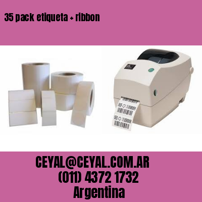 35 pack etiqueta   ribbon