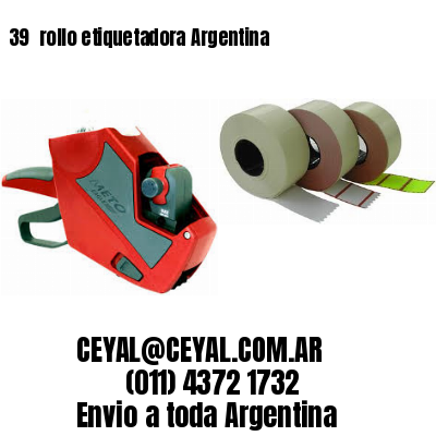 39 	rollo etiquetadora Argentina