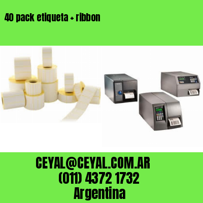 40 pack etiqueta   ribbon