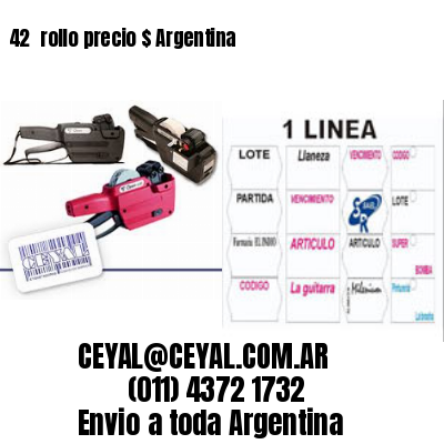 42 	rollo precio $ Argentina