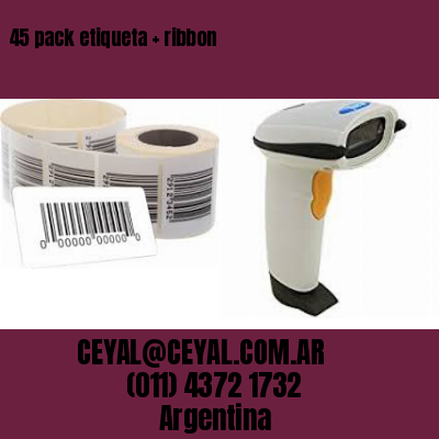 45 pack etiqueta   ribbon
