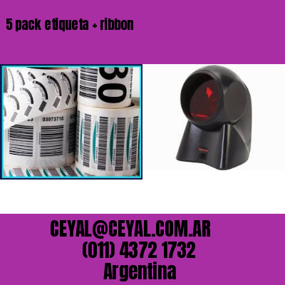 5 pack etiqueta   ribbon