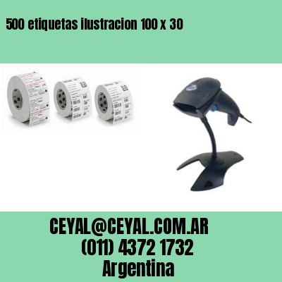 500 etiquetas ilustracion 100 x 30