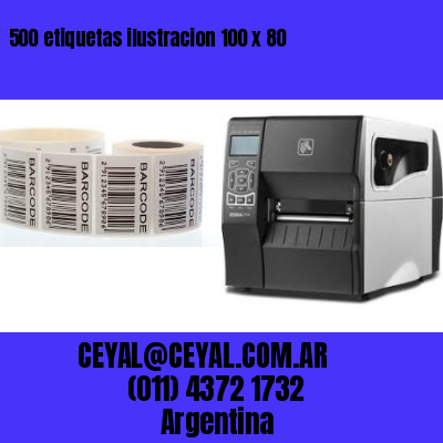 500 etiquetas ilustracion 100 x 80