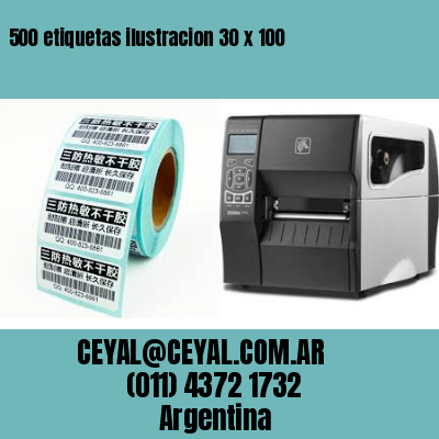 500 etiquetas ilustracion 30 x 100