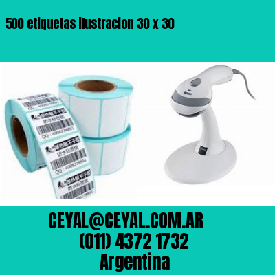 500 etiquetas ilustracion 30 x 30