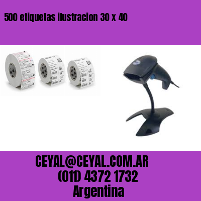 500 etiquetas ilustracion 30 x 40