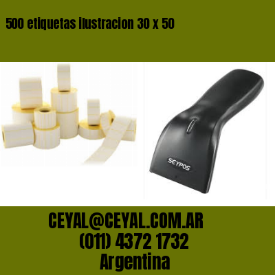 500 etiquetas ilustracion 30 x 50
