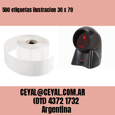 500 etiquetas ilustracion 30 x 70