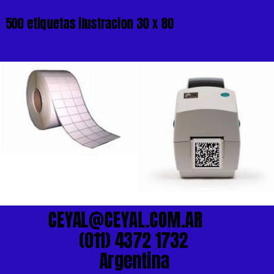 500 etiquetas ilustracion 30 x 80