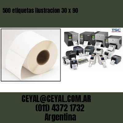 500 etiquetas ilustracion 30 x 90