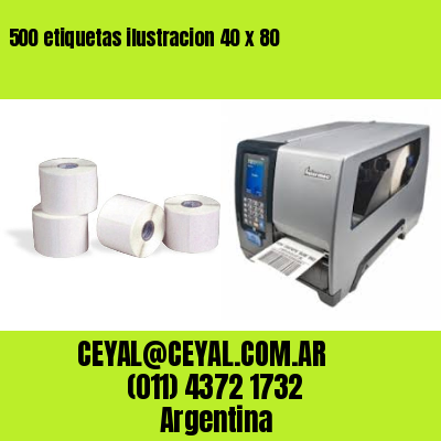 500 etiquetas ilustracion 40 x 80