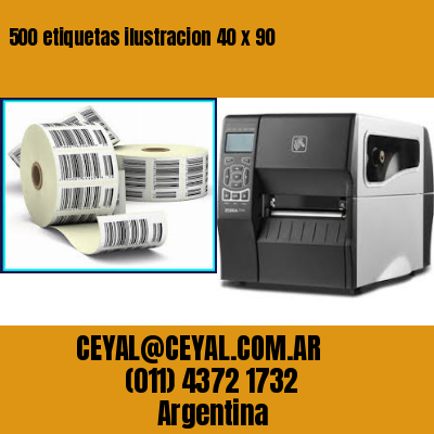 500 etiquetas ilustracion 40 x 90