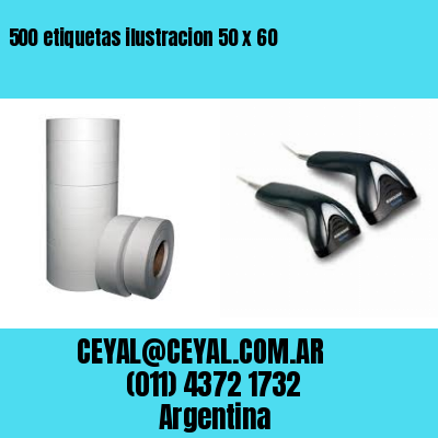 500 etiquetas ilustracion 50 x 60